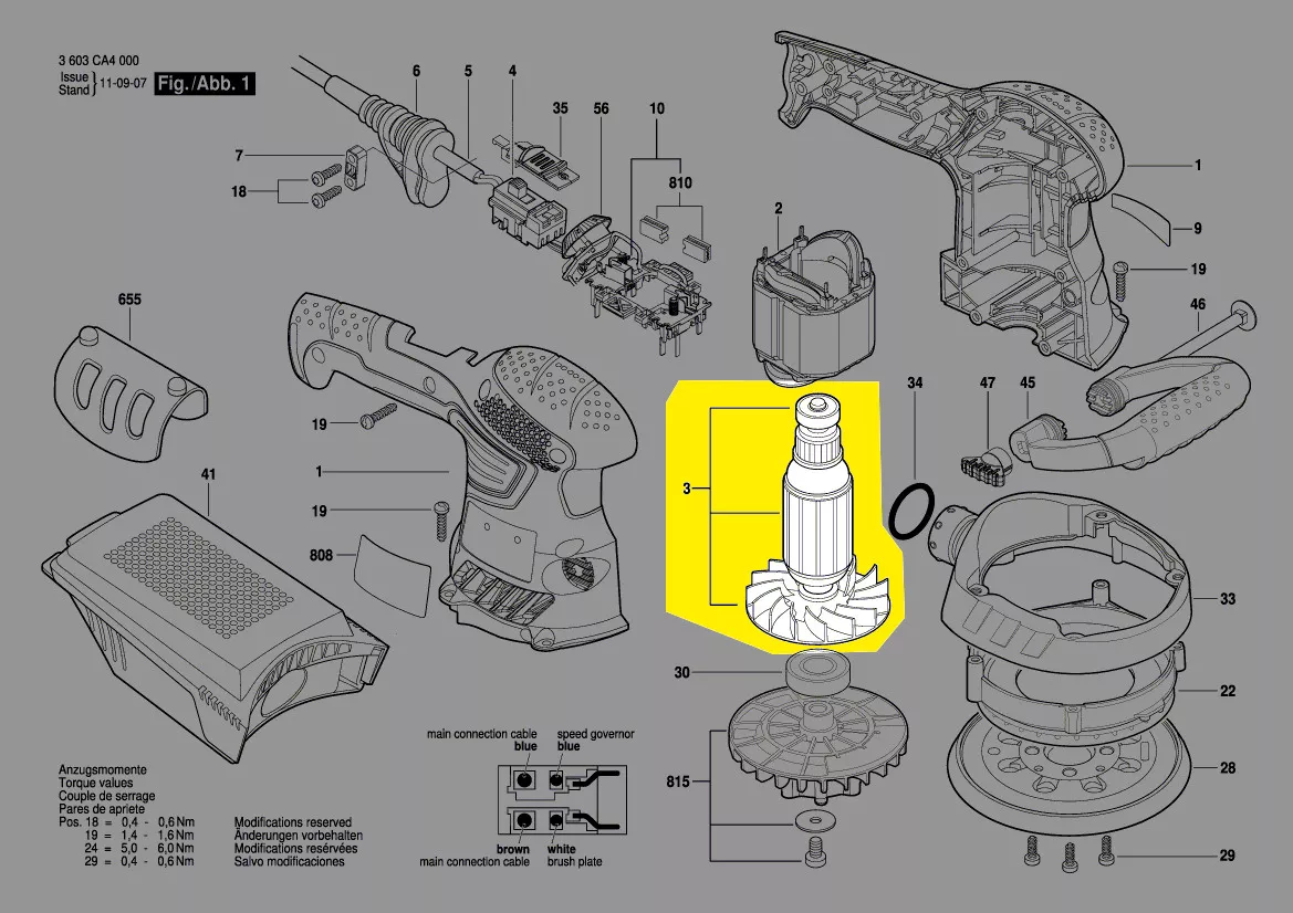 Induit BOSCH réf. 2 609 004 182